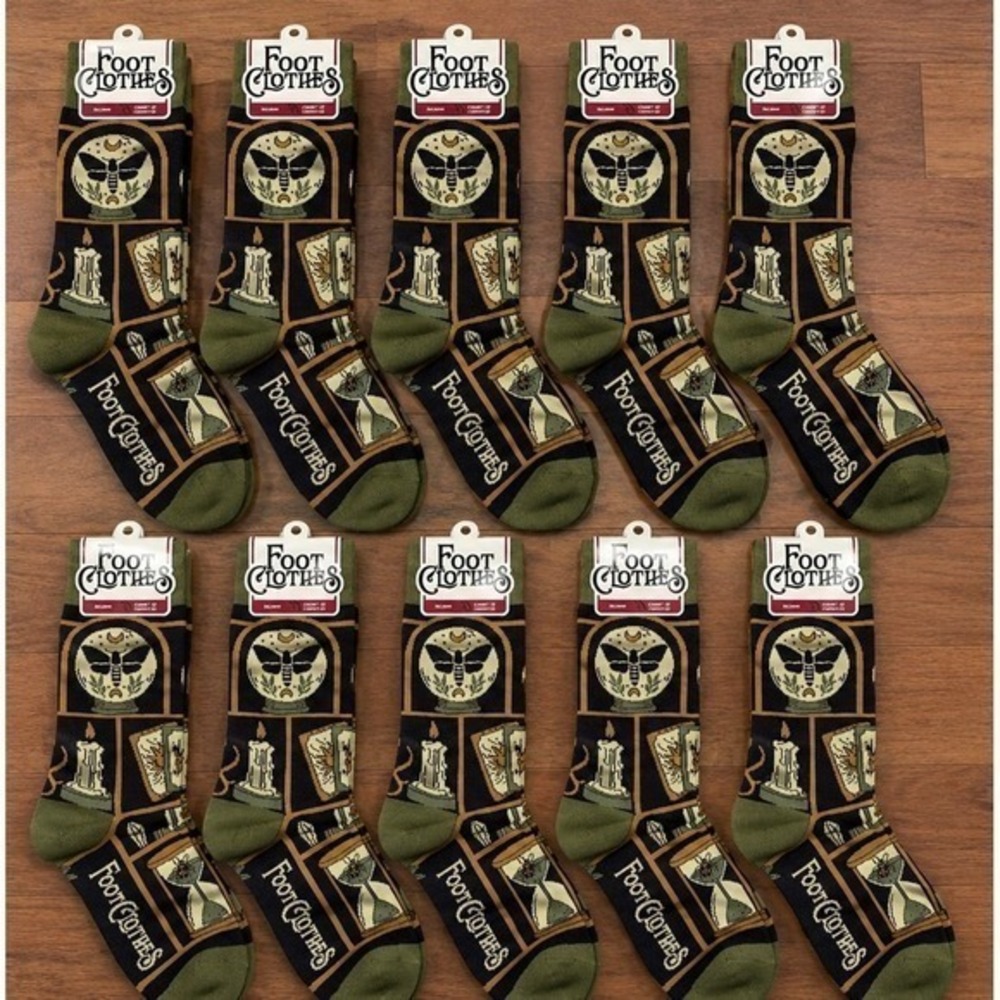 Foot Clothes ARCANUM "Cabinet of Curiosities" Crew Socks Bundle of 10 Pairs
